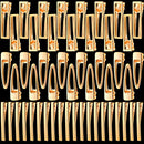 50 PCS Hair Clips for Silicone Resin Molds, LEOBRO 3 Patterns Gold Metal Hair Barrettes, for Making Acrylic Resin Hair Clips, DIY Hair Clips, Epoxy Resin Barrettes LEOBRO