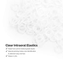 JMU Orthodontic Elastics 1/8 Inch Light 2.5oz 500 pack Intraoral Elastic Bands Latex Free Dental Rubber Bands Made in USA JMU
