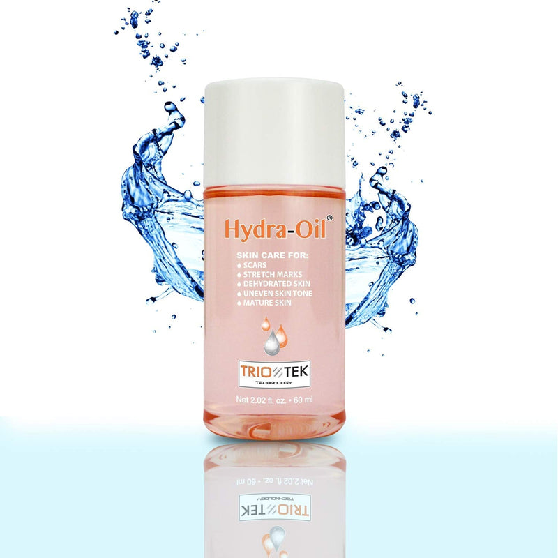 Hydra-Oil Scar Removal Serum - Scar Treatment for Face and Body - 50 ml Hydrating Oil for Acne Scar Remover, Stretch Mark Removal, and to Lighten Dark Spots - Vitamin E & A Hydra Oil