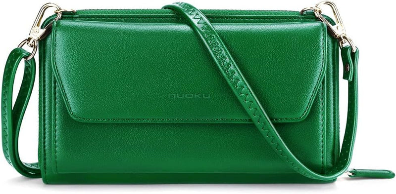 nuoku Wallets for Women Credit Card Slots with RFID Blocking Large Capacity Wristlet Infinity Warehouse