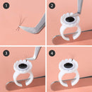 BEYELIAN Glue Rings For Eyelash Extensions, Can Fasten to Tweezers, Smart Glue Cups, Lash Glue Holder Fanning, Volume Fan Blooming Cups, Lash Extension Supplies, Disposable Plastic Rings, 50 PCS BEYELIAN