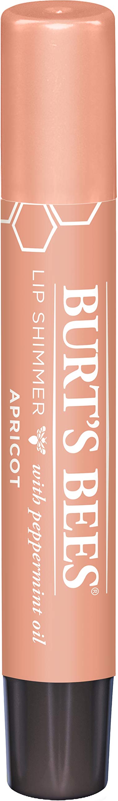 Burt's Bees Lip Balm Stocking Stuffer, Moisturizing Lip Shimmer Holiday Gift for Women, with Vitamin E & Coconut Oil, 100% Natural, Apricot, 0.09 Ounce Burt's Bees