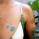 TROPICAL BRIGHTS VARIETY SET Flash Tattoos set of 25 assorted tropical inspired premium waterproof colorful metallic gold & silver jewelry temporary foil party tattoos - Party Supplies Flash Tattoos