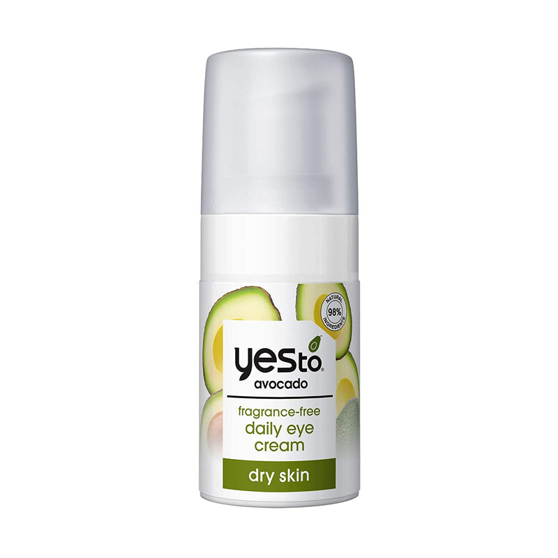Yes To Avocado Fragrance Free Daily Eye Cream, 0.5 Ounce + Dry Skin + Moisturize and Nourish Skin + Avocado Oil and Hyaluronic Acid + 99% Natural Ingredients (Pack of 6) Yes To