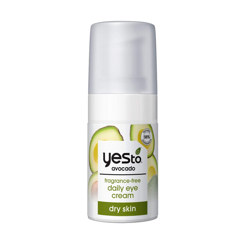 Yes To Avocado Fragrance Free Daily Eye Cream, 0.5 Ounce + Dry Skin + Moisturize and Nourish Skin + Avocado Oil and Hyaluronic Acid + 99% Natural Ingredients (Pack of 6) Yes To
