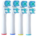 Replacement Brush Heads Compatible with OralB Braun- Best Double Clean, Pack of 4 Electric Toothbrush Replacement Heads- for Oral B Pro, 1000, 8000, 9000, Sonic, Adults, Kids, Vitality, Dual Plus! Alayna (TM)