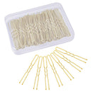 Bun Hair Pins, IKOCO 80pcs U Shaped Hair Pins for Women with Storage Box, Golden, 2.4 inch IKOCO