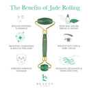 Jade Roller for Face - Skin Care Tools Used With Beauty Products, Jade Face Roller for Face, Small Eye Roller for Puffy Eyes, Face Massager for Women Face Care, Facial Roller Self Care Gifts for Women Beauty by Earth