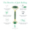 Jade Roller for Face - Skin Care Tools Used With Beauty Products, Jade Face Roller for Face, Small Eye Roller for Puffy Eyes, Face Massager for Women Face Care, Facial Roller Self Care Gifts for Women Beauty by Earth