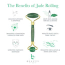 Jade Roller for Face - Skin Care Tools Used With Beauty Products, Jade Face Roller for Face, Small Eye Roller for Puffy Eyes, Face Massager for Women Face Care, Facial Roller Self Care Gifts for Women Beauty by Earth