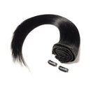 20"/20 inch 150g Double Weft Clip in Remy Human Hair Extensions Grade 7A Quality Full Head Thick Thickened Long Straight 8pcs 18clips for Women Fashion,