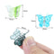 EAONE 100Pcs Butterfly Hair Clips Pastel Hair Clips Mini Cute Clips Hair Accessories for Hair 90s Girls Women with Box Package, Gradient Tansparency Colors EAONE