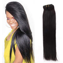 Sassina 12 Inch120G Silky Straight Clip In Human Hair Extensions for African American Black Women Double Wefts 7 Pieces with 17 Clips Sassina Store