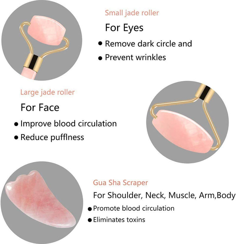 BAIMEI Jade Roller, Facial roller for Gentle Massage, Skin Care Tool for Face and Eyes, Minimize Wrinkles and Relax Muscles martinandmark.com