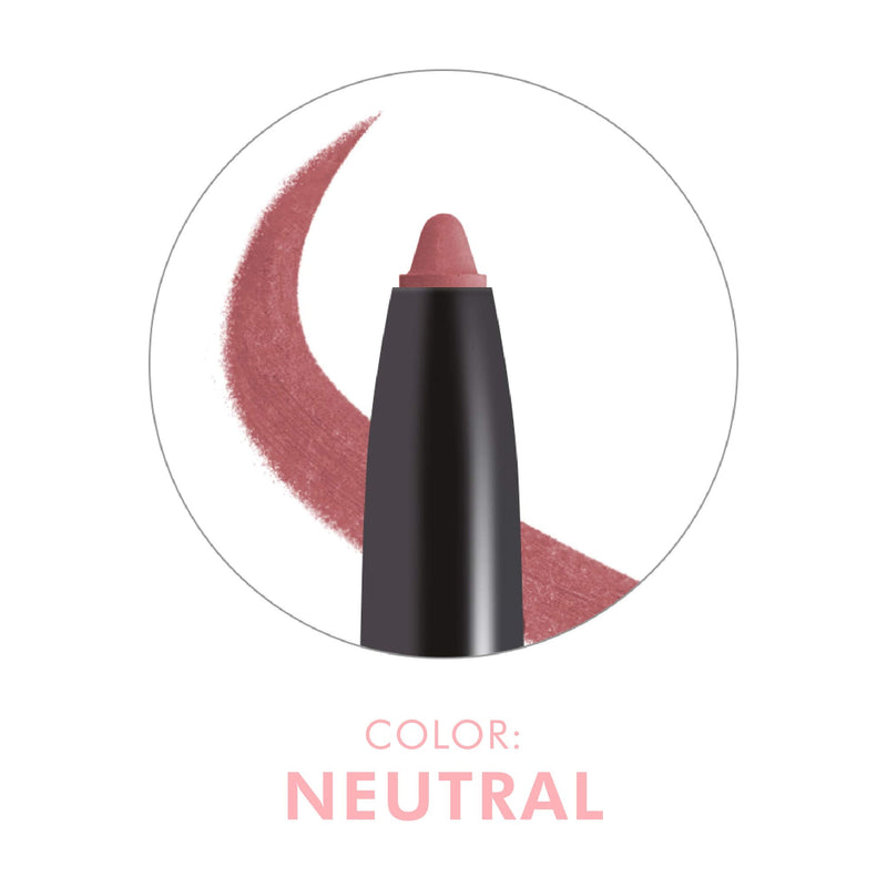 Beauty For Real D-Fine Lip Liner Pencil, Neutral - Set of 2 - Universal, Long-Wear Shade - Define, Enhance & Perfect Lip Shape - Creamy Texture for Easy Application - No Sharpener Required Beauty For Real