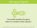 Organic Celery Capsules, Freeze-Dried: 60 Capsules Infinity Warehouse