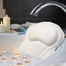AmazeFan Luxury Bath Pillow, Ergonomic Bathtub Spa Pillow with 4D Air Mesh Technology and 6 Suction Cups, Helps Support Head, Back, Shoulder and Neck, Fits All Bathtub, Hot Tub and Home Spa AmazeFan