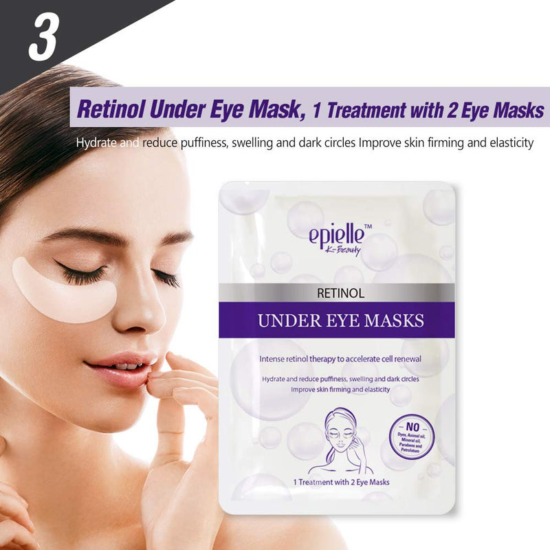 Skincare Beauty Kit | Korean Beauty | 6 Items Included | Gift set for women, Spa Gift for women (Spa Day Kit) Epielle
