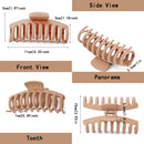 8 Pcs Hair Clips Large Claw Hair Clips for Thick Hair No Slip, Strong Hold Big Hair Claw Banana Hair Claw Clips for Women and Girls Hair Accessories Gifts Yanwenx