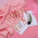 8 Pcs Sailor Moon Makeup Brush Set with Cute Pink Pouch, Cardcaptor Sakura Cosmetic Makeup Tool Sets & Kits for Daily Use and Valentine's Day/Thanksgiving/Birthday Gift Hamowtux