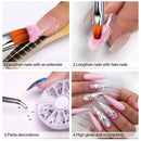 Modelones Acrylic Powder Set - 12 Colors Morandi Acrylic Nail Powder Kit Professional Polymer Glitter Powder Nail Set for Acrylic Nails Extension, Beginner Friendly, No Nail Lamp Needed modelones