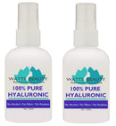 Anti Aging Wrinkle Serum of 100% Pure Hyaluronic Acid for Face - No Alcohol, No Parabens, Vegan & USA - Hyaluronic Levels Simply Decrease with Age Causing Sagging, Wrinkles, Dry Skin & Fine Lines 8oz Watts Beauty