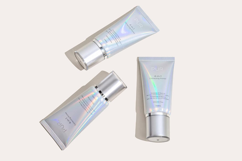 PUR Beauty 4-in-1 Correcting Primer, Energize & Rescue - Primer for Face Before Makeup - Face Makeup for Women - Silicone-Free Hydrating Make Up Helps Reduce Redness, 1 Fl Oz Infinity Warehouse