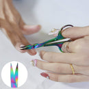 Nail Scissors, Stainless Steel Trimming Scissors for Nails Eyebrows Nose Hair Mustache Beard Multi-Purpose Cuticle Scissors, Manicure Scissors for Men and Women BOUJEE
