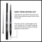 Music Flower Eyebrow Pencil Tint 1.5mm Ultra-Fine Microblading Pen 24h Long-lasting with Eyebrow Brush (Pack of 2, Dark grey+Soft grey) Music Flower