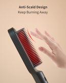 Hair Straightener Brush, Straightening Brush with 9 Temp Settings, 20s Fast Heating Hair Brush Straightener, 7MAGIC Brush Straightener with Anti-Scald & Auto-Off Safe for Women 7MAGIC