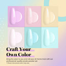 Beetles Acrylic Powder Nail Kit, 6 Colors Pastel  Nude Pink Yellow Blue Acrylic Nails Professional Acrylic Powder Set Nail Art Manicure DIY Home Gifts for Women beetles Gel Polish Store