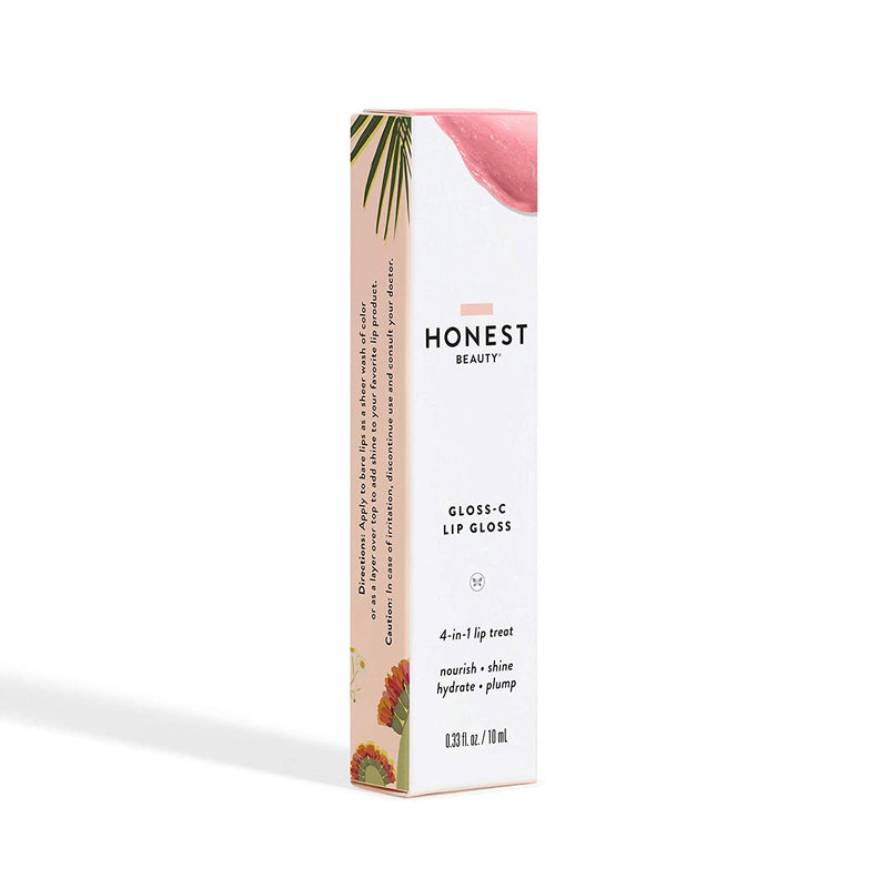Honest Beauty Gloss-C Lip Gloss, Vegan Sheer + Buildable, Rose Opal : Soft Cool Pink, 0.33 Fl Oz Honest Beauty Store