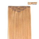 20" Clip in Hair Extensions Remy Human Hair for Women - Silky Straight Long Human Hair Clip on Extensions 75grams 4pieces Dirty Blonde