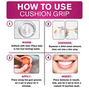 Cushion Grip Thermoplastic Denture Adhesive - Refits & Tightens Dentures | Works Like a Denture Reliner for Secure Fit & Comfort, Holds Up to 4 Days, Glue-Free, Waterproof & Zinc-Free, 1 oz (2 Packs) Infinity Warehouse