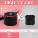 Beetles 15ml Nail Art Rhinestone Glue Gel Clear No Wipe Adhesive Resin Gems Diamonds Jewelry Gel Nail Polish Decoration With 2 Dual-Purpose Brush Pen beetles Gel Polish