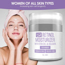M3 Naturals Retinol Moisturizer Infused with Collagen and Stem Cell Anti-Aging Cream for Face and Neck - Wrinkle Repair, Firming, Lifting, Dark Circles Under Eye, Puffiness, Fine Lines, Acne 1 fl M3 Naturals