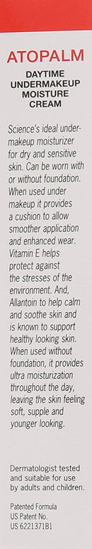Atopalm Daytime Undermakeup Face Moisturizer and Primer, Paraben-Free, 1 ounce ATOPALM