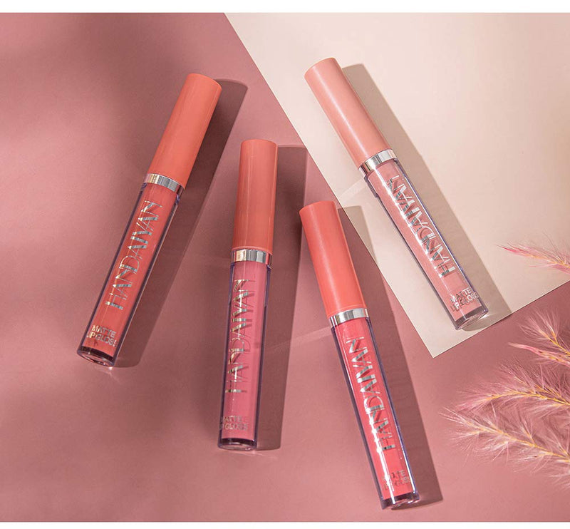 6Pcs Matte Lipstick Set Liquid Lip Gloss Velvety Not Fade Long Lasting and Waterproof Long Last Makeup Set Non-Stick Matte Finish (B) MYUANGO