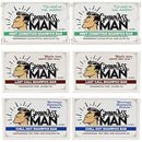 Grown Ass Man Co. - Solid Shampoo Bar Rich Lather 3 in 1: Hair, Beard & Body Wash - Plastic Free & Eco-Friendly, Natural & Organic Clean for All Hair Types, 4oz Bar (Variety, 6-Pack) Grown Ass Man Co.