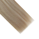 Fshine Human Hair Tape in Extensions 22 Inch Double Sided Tape Hair Extensions Color 18 Ash Blonde Highlight 22 Light Blonde 50 Grams Glue in Extensions Human Hair Fshine Store