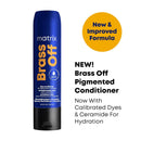 MATRIX Brass Off Blue Shampoo and Pigmented Conditioner Set - Tones and Removes Brassy Orange Undertones, For Color Treated Hair or Lightened Brunettes, Premium Salon Conditioner & Vegan Infinity Warehouse