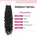 8 Packs Box Braids Crochet Hair With Curly Ends Goddess Box Braids Crochet Braids 3X Bohemian Braiding Hair for Black Women(12 Inch, 1B)…… FIRSTCYH HAIR