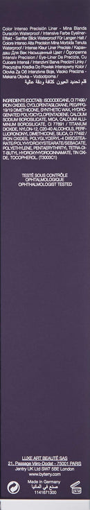 By Terry Crayon Khol Terrybly Waterproof Eyeliner Pencil | Black Print | Highly-Pigmented, Long-lasting | 1.2g (0.04oz) By Terry