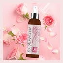 Rose Water Spray for Face Care - Rosewater Face Toner and Lactic Acid Serum for Face Mist Spray - Pure Rosewater Spray Toner and Facial Exfoliant Pore Cleaner for Skin and Facial Moisturizer Maple Holistics Store