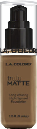 L.A. COLORS Truly MATTE Long Wearing High Pigment Foundation CLM363 Cappuccino, 1.35 Fl Oz L.A. COLORS