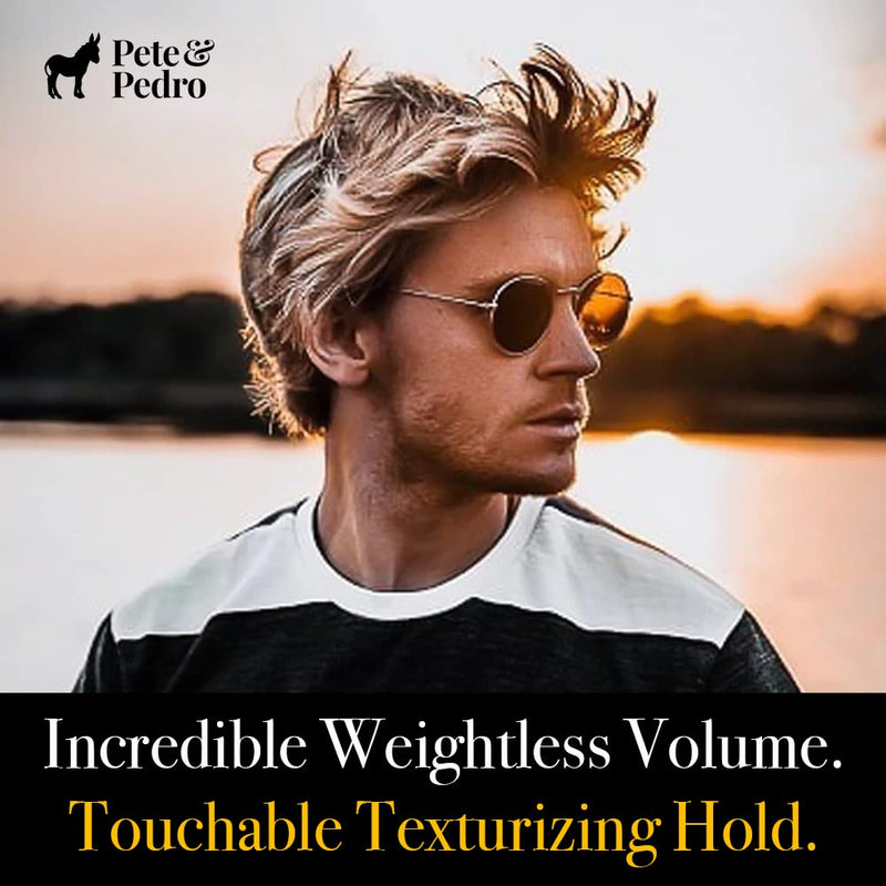 Pete & Pedro SALT - Natural Sea Salt Spray for Hair Men & Women, Adds Instant Volume, Texture, Thickness, & Light Hold | Texturizing & Thickening | As Seen on Shark Tank, 2.0 oz. Infinity Warehouse