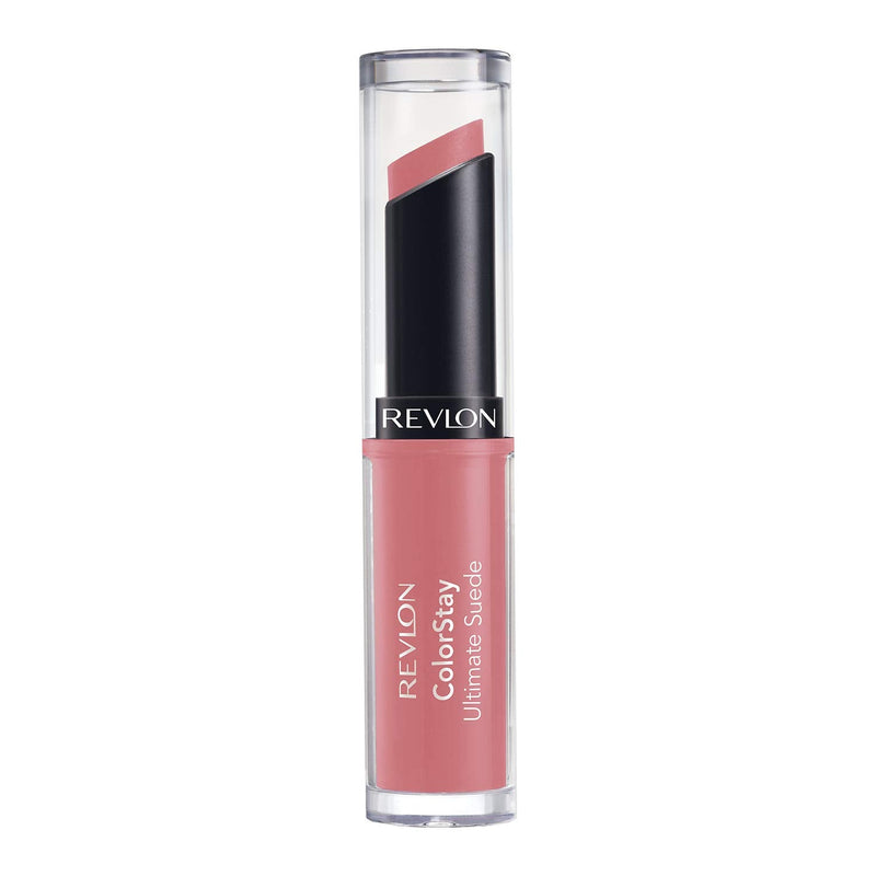 REVLON ColorStay Ultimate Suede Lipstick, Longwear Soft, Ultra-Hydrating High-Impact Lip Color, Formulated with Vitamin E, Socialite (025), 0.09 oz REVLON