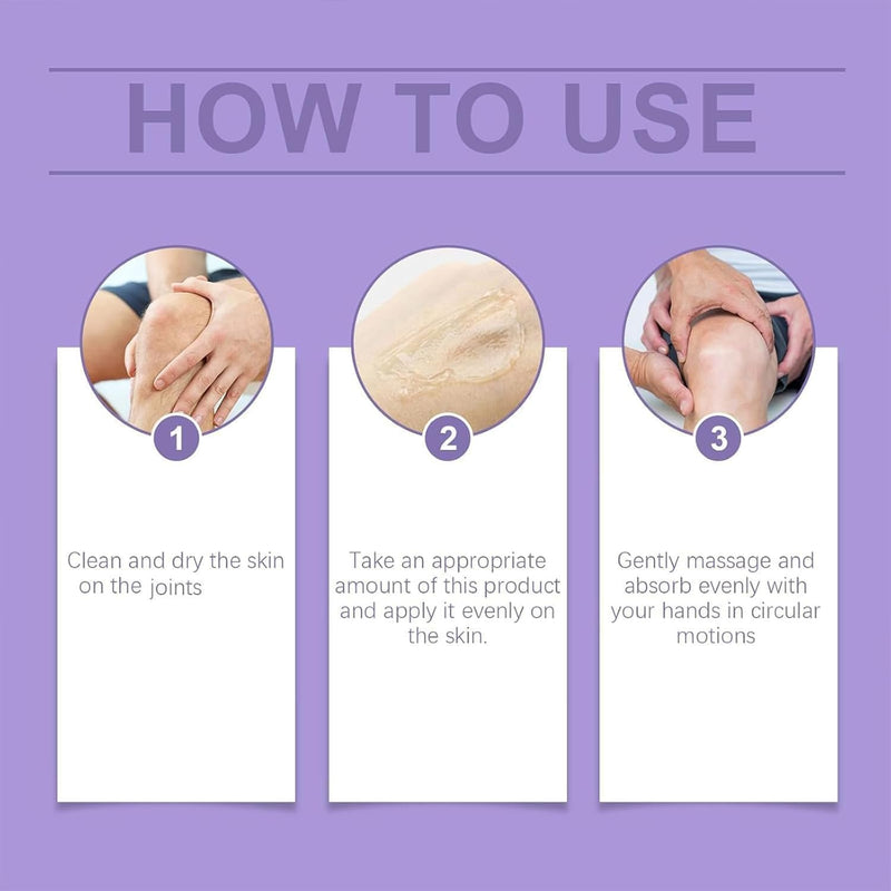 2 PCS Joint Gel Purple Gel，Soothing Massage Cream，Joint Activities Throughout The Body，Soothes for Knees, Hands, Lumbar, Neck and Shoulders Infinity Warehouse