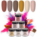 CUPCICI Dipping Powder Kit 3 in 1 for Dip Nails Design Builder Powder with 6 Color 10 Ml No Liquid Primer UV Light(Nude) CUPCICI