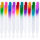 EAONE 20 Pieces Glass Nail File, Crystal Nail File Double Sided Etched Filing Surface Finger Nail Files, Professional Mix Gradients Colors Manicure Nail Care, 10 Color,Bulk Gift Mothers Day Gifts EAONE